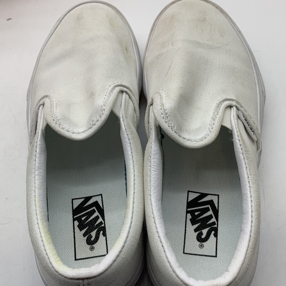 Vans off The Wall White slip on loafer Sz 1.5 - Picture 5 of 9